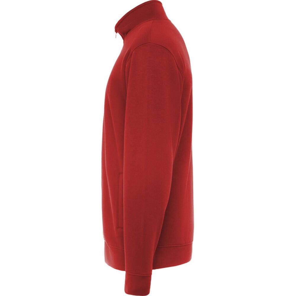 Unisex Volwassen Ulan Sweatshirt met volledige rits (Rood) 3/3