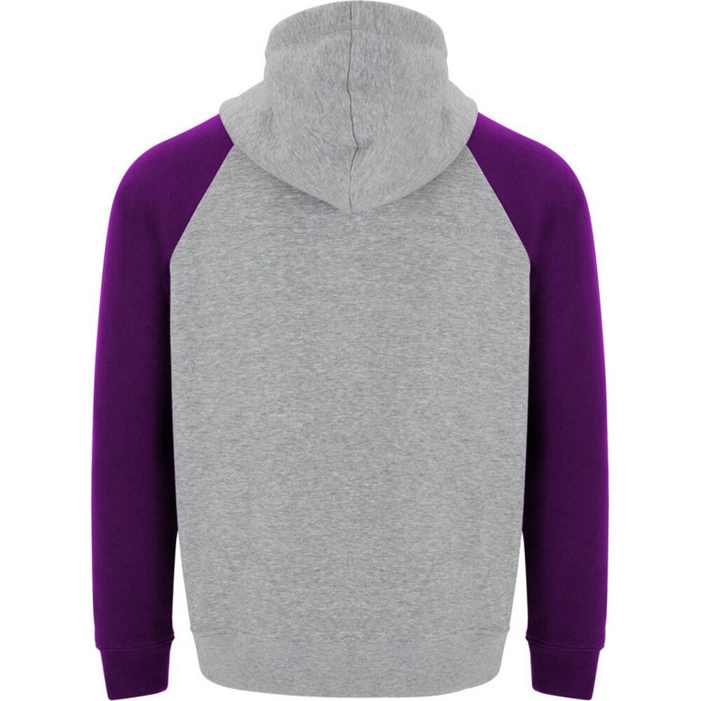 Sweat À Capuche BADET Enfant (Gris Chiné / Violet) 2/4