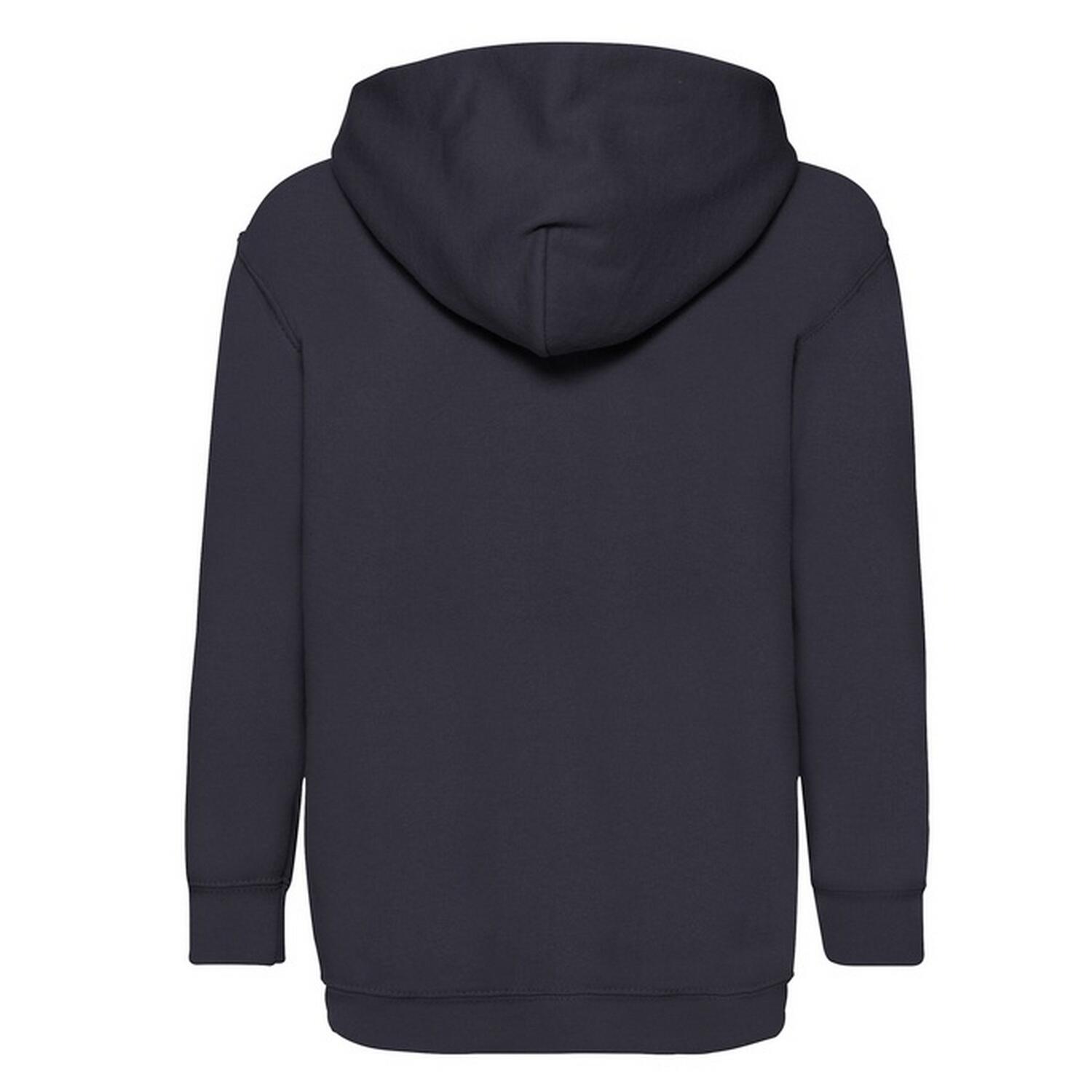 Felpa Con Cappuccio Bambini Fruit Of The Loom Classic Blu Scuro 2/3