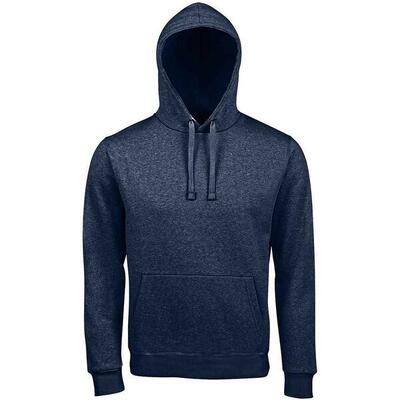 Heren spencer polycotton hoodie (denim heather)