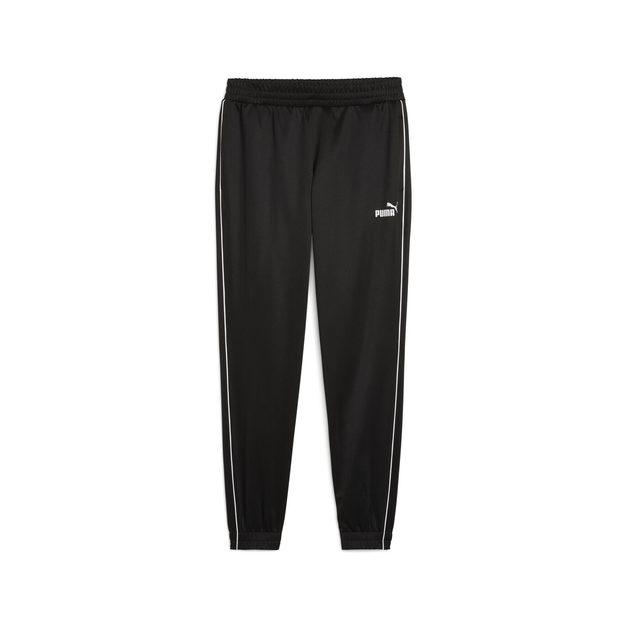 PUMA Pánské kalhoty s elastickým pasem a zúženými nohavicemi PUMA Black