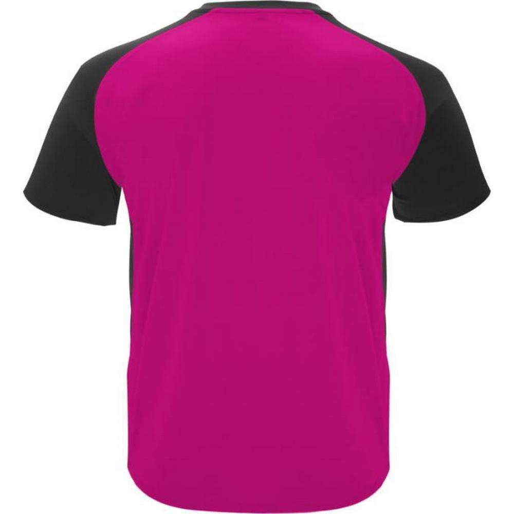 Unisex Bugatti Sport Tshirt voor volwassenen (Fuchsia/Geen zwart) 2/4