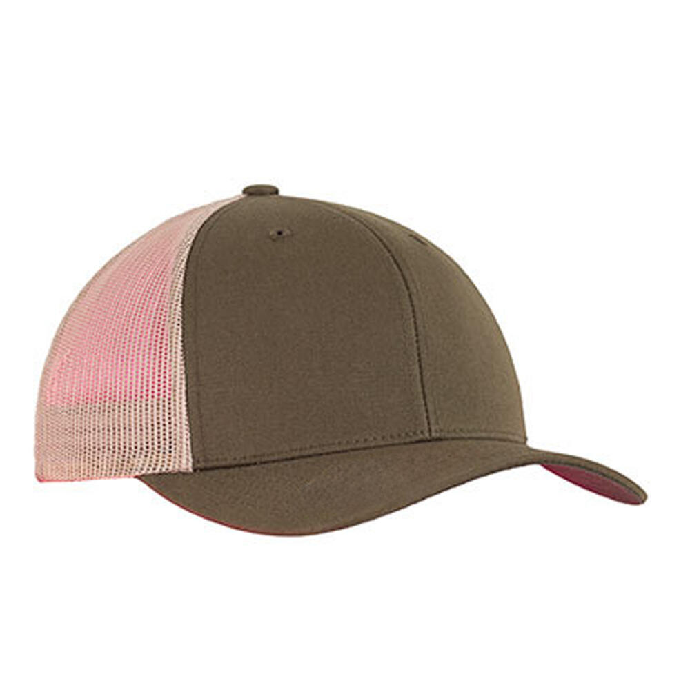 Trucker Cap Zweifarbig Damen und Herren Moosgrün/Khaki 2/2