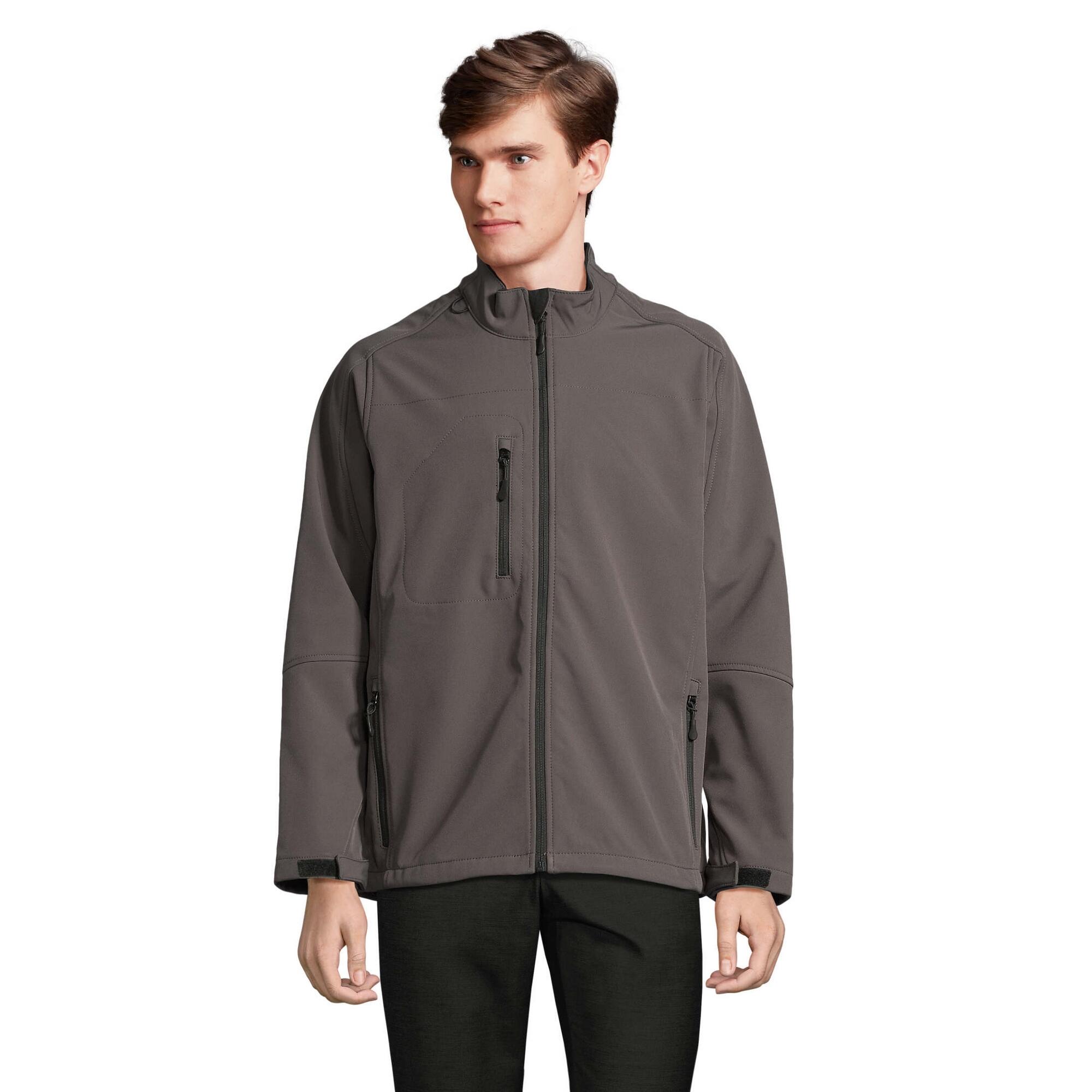 Sol's - Veste Softshell Relax Homme (gris Charbon Uni) - Veste - Gris|marron - 48 Xl - Decathlon