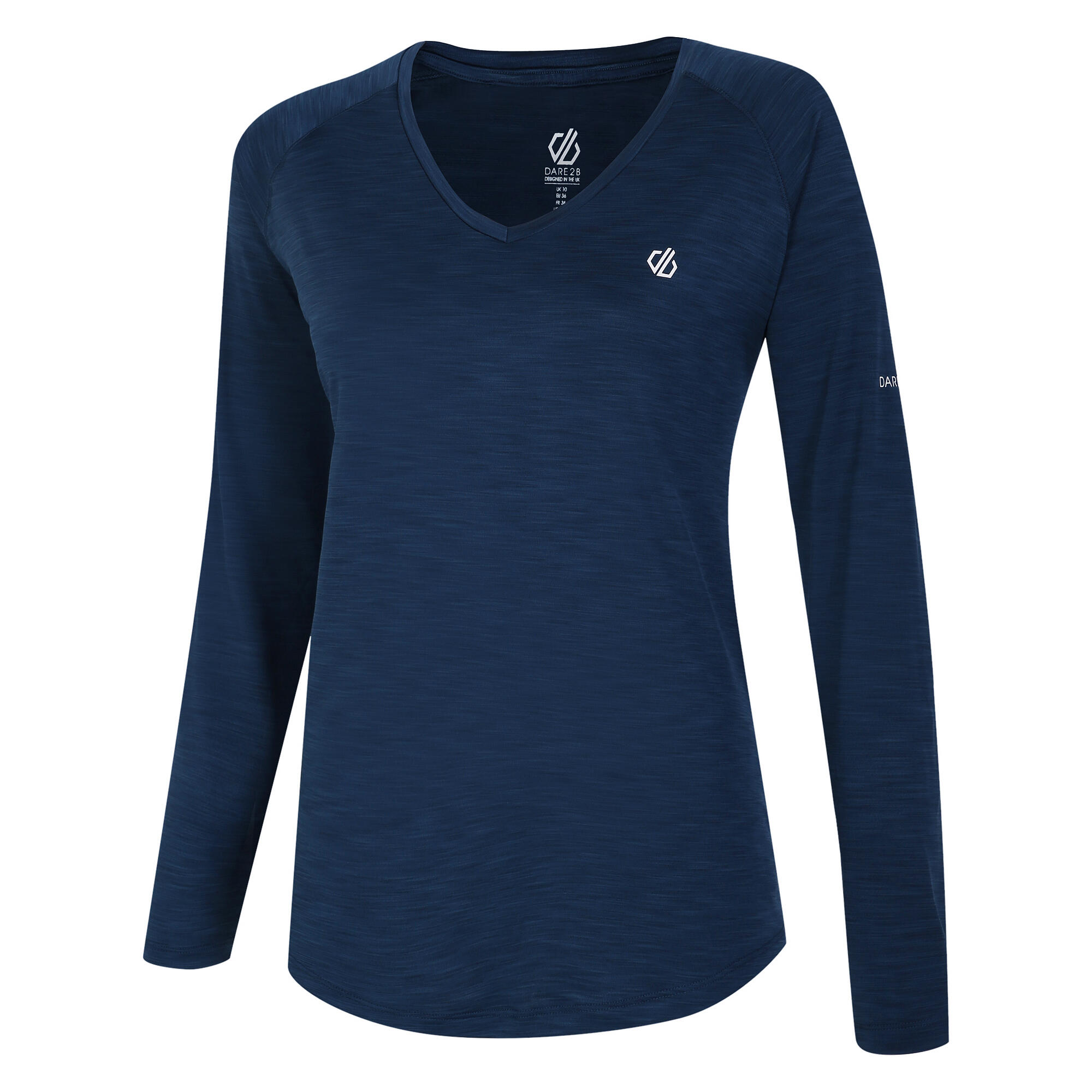 Womens/Ladies Discern Long Sleeve TShirt (Moonlight Denim) 3/4