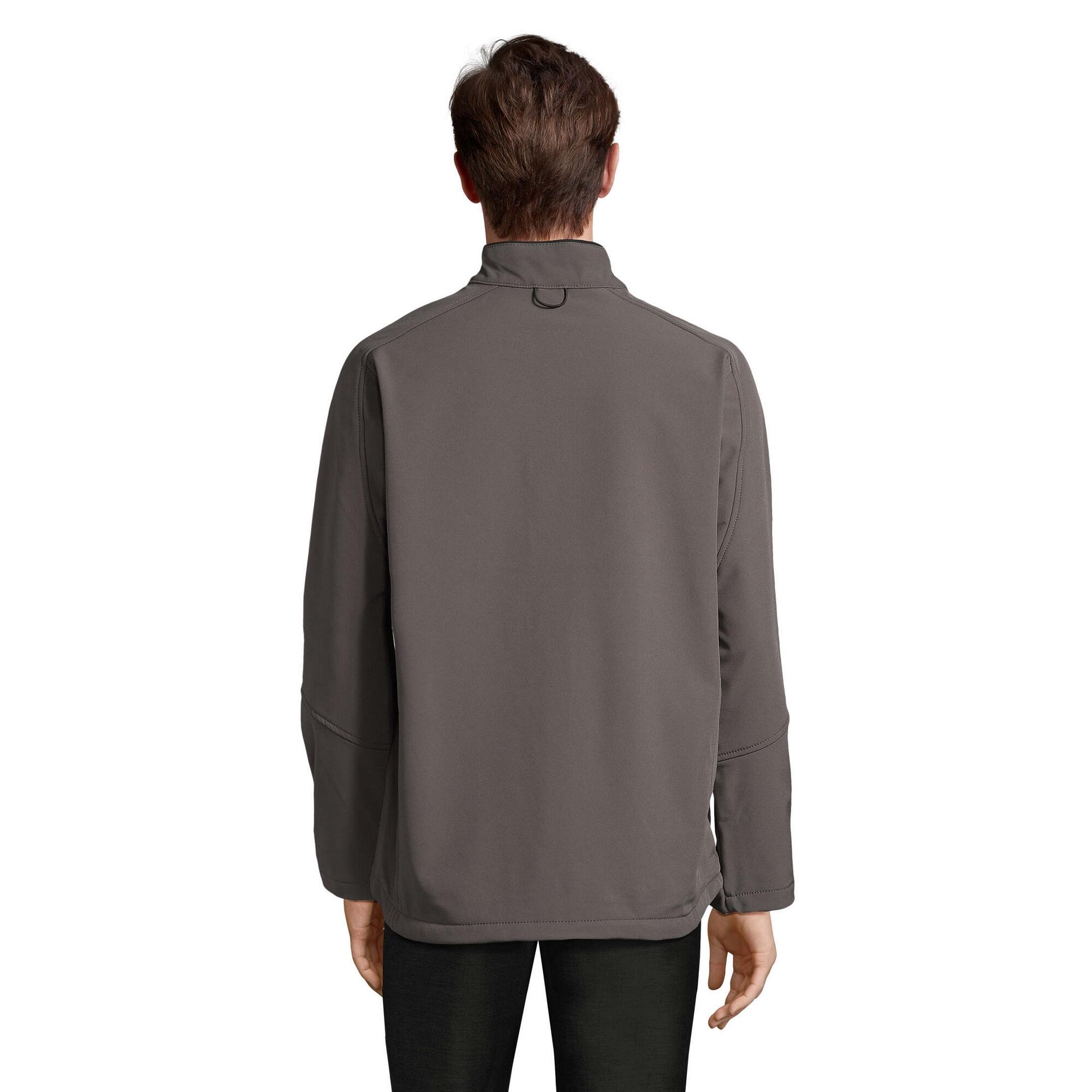 Veste Softshell RELAX Homme (Gris Charbon Uni) 2/4