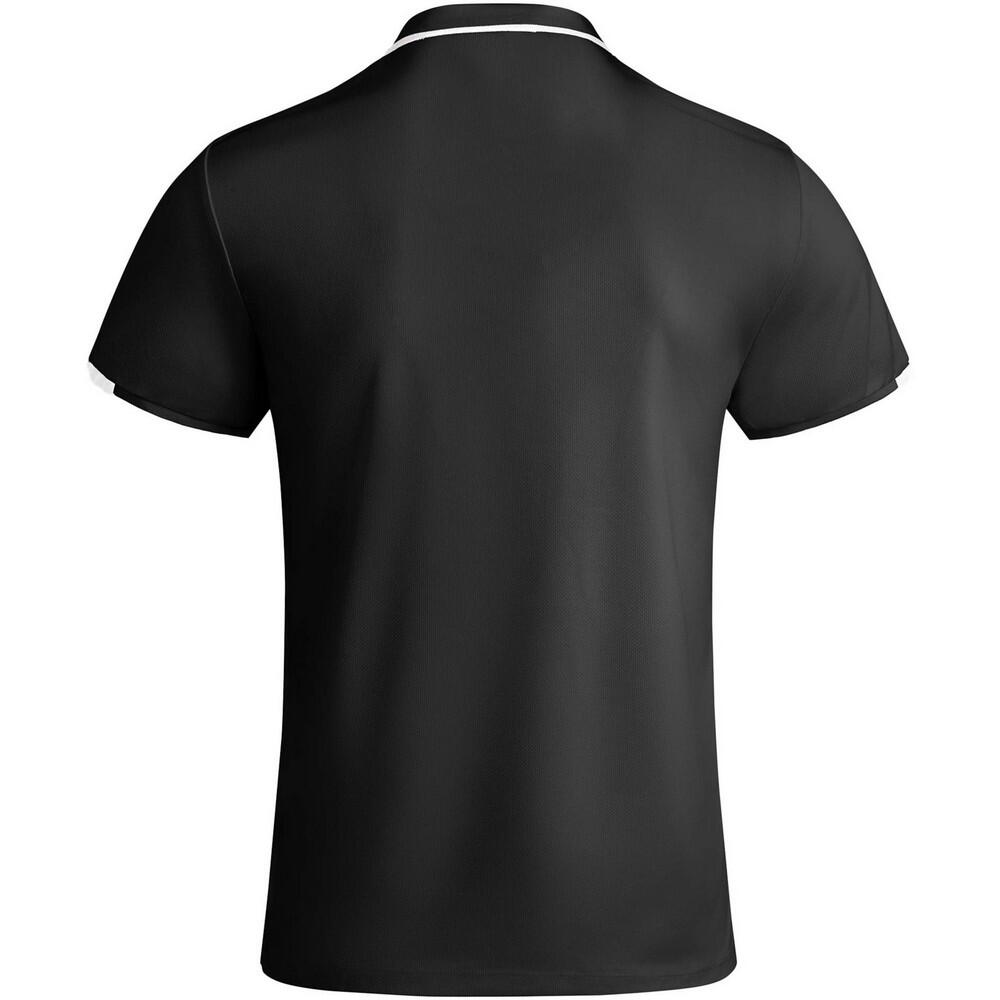 Polo TAMIL Homme (Noir Uni / Blanc) 2/2
