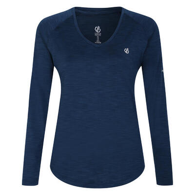 Maglietta Manica Lunga Donna Dare 2B Discern Fiore Di Pesca