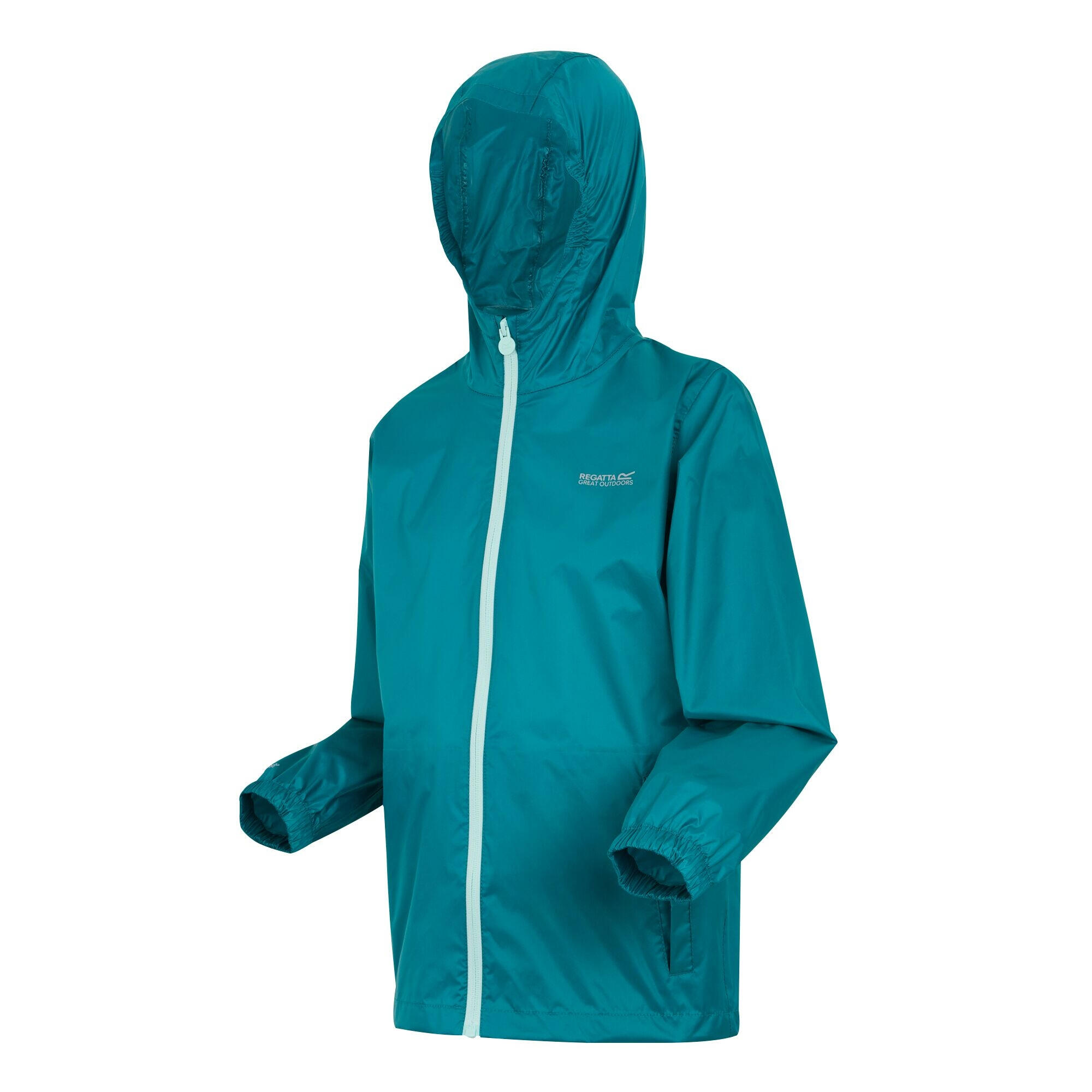 Veste Imperméable PACK IT Enfant (Bleu / Bleu Clair Pastel) 3/5