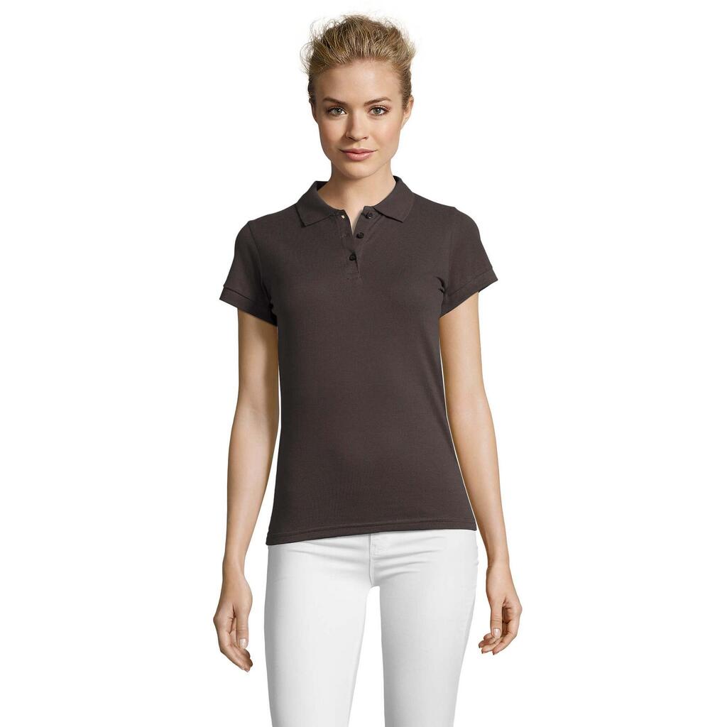 Womens/Ladies Perfect Polo Shirt (Dark Grey Solid)