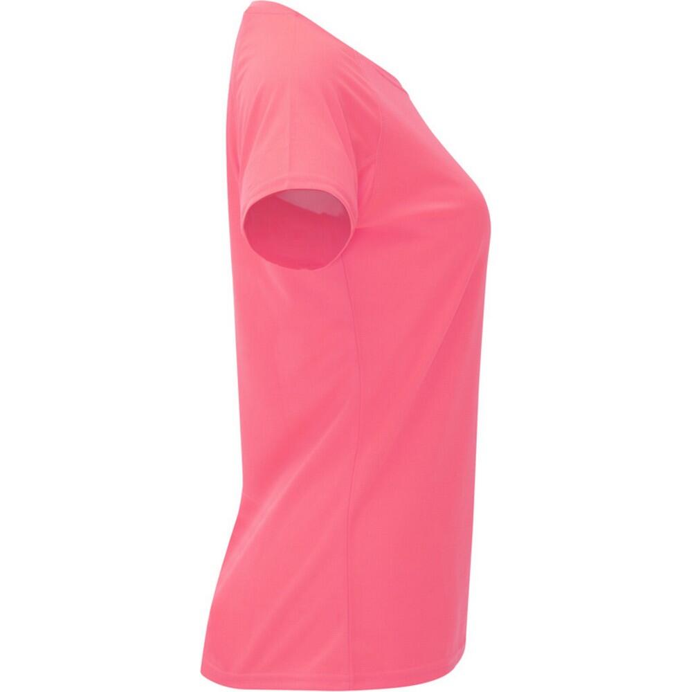 Tshirt BAHRAIN Femme (Rose Vif Fluo) 3/4