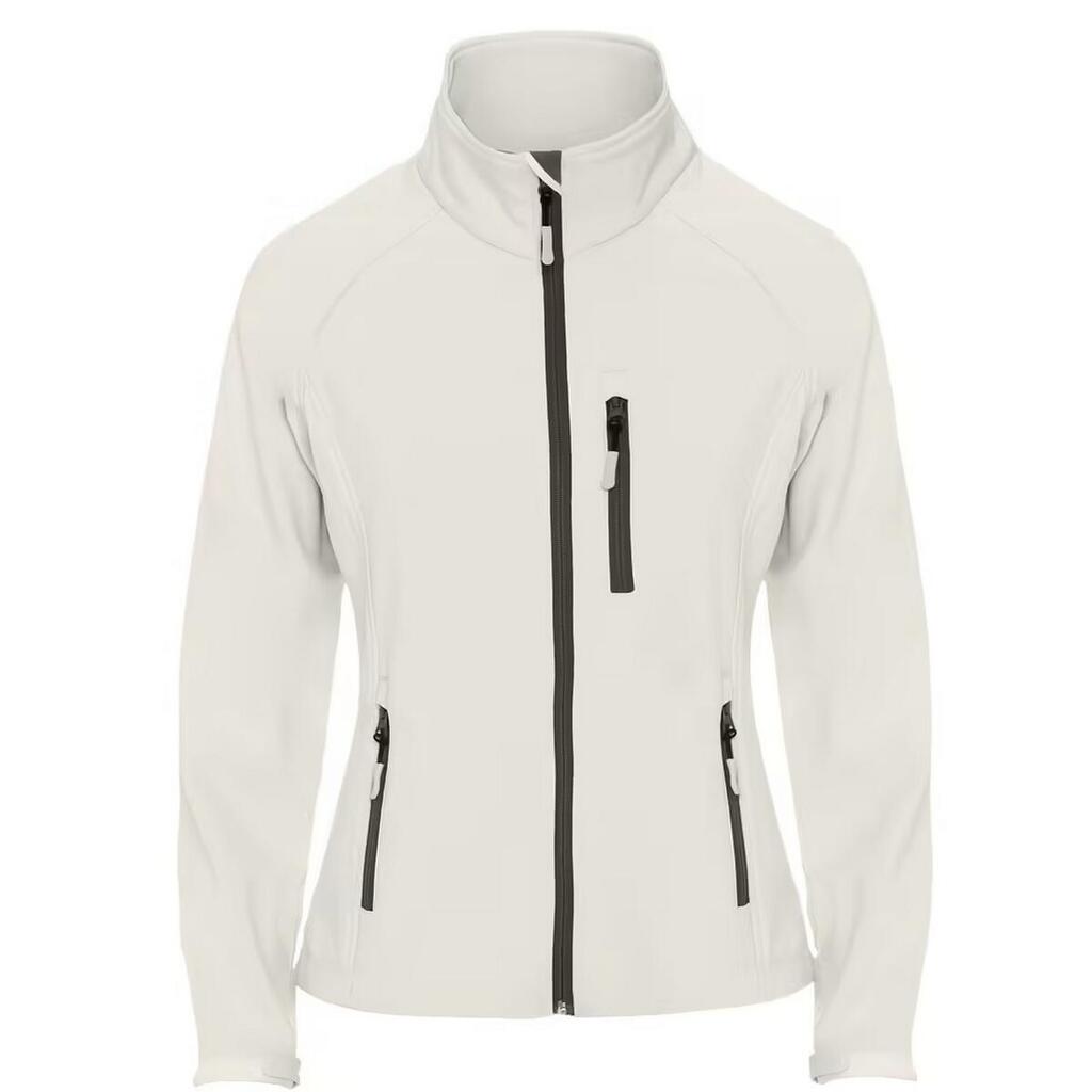 Womens/Ladies Antartida Soft Shell Jacket (Pearl White)