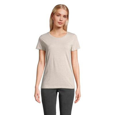 Dames crusader polycotton tshirt (beige heide)
