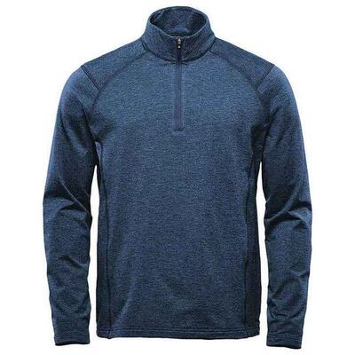 Heren treeline performance quarter zip sweatshirt (saliegroen heide)