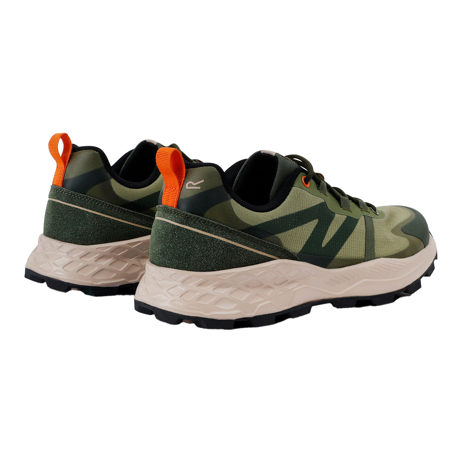 Heren Leighton Trainers (Donker Khaki/Vos) 2/5