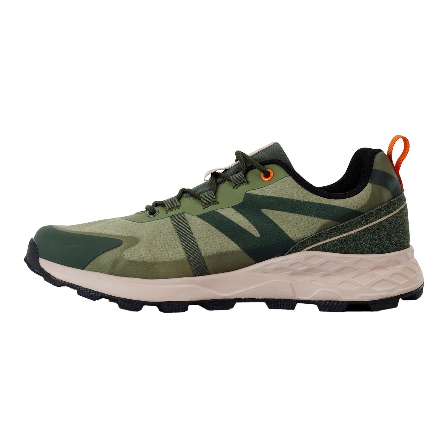 Heren Leighton Trainers (Donker Khaki/Vos) 3/5