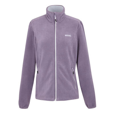 Dames floreo iv full zip fleece jas (gebleekt aqua)