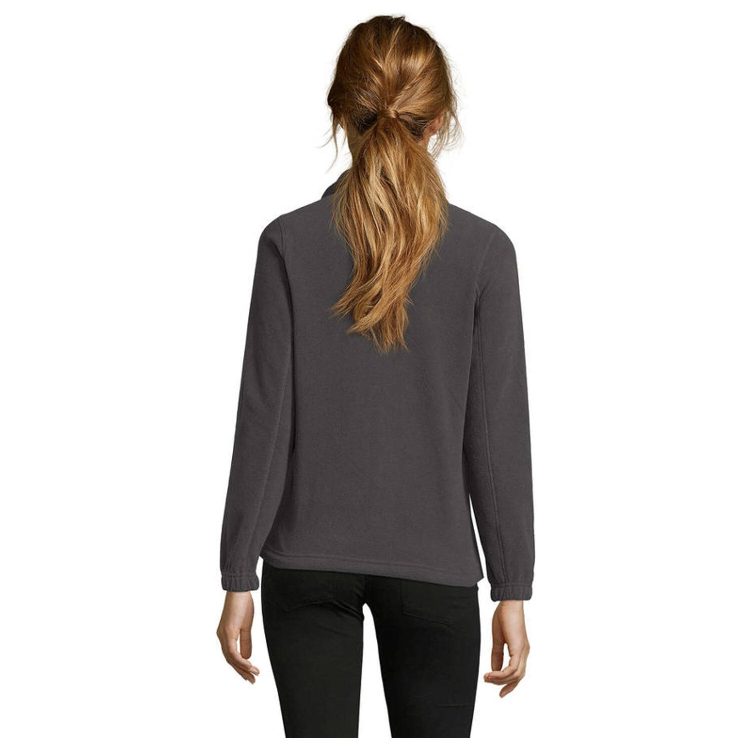 Veste Polaire NORTH Femme (Gris Charbon Uni) 2/4