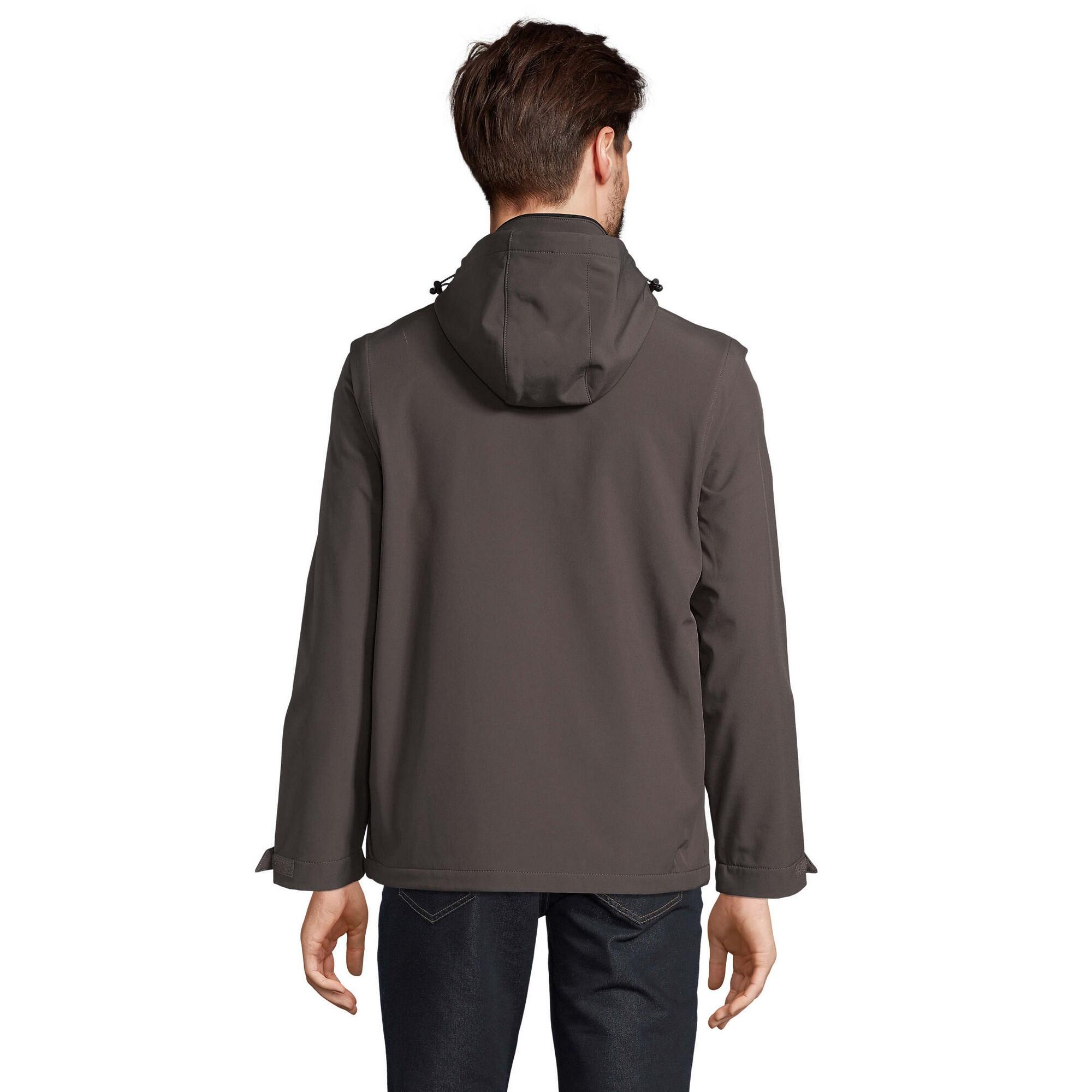 Veste Softshell FALCON Adulte (Gris Charbon Uni) 2/3