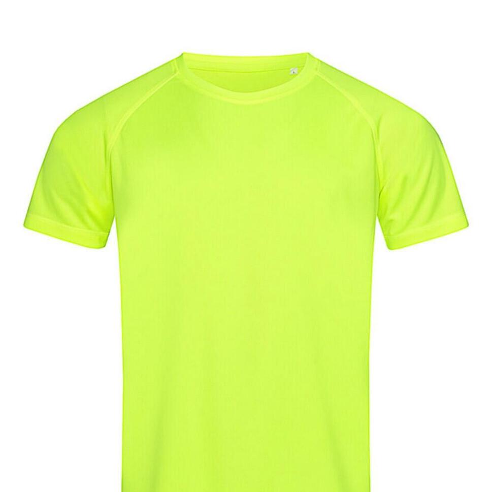 Męska Koszulka Active 140 Raglan Z Kontrastowym Kołnierzykiem