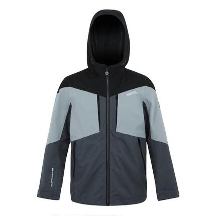 Veste Imperméable HIGHTON Enfant (Gris Phoque / Gris / Noir)
