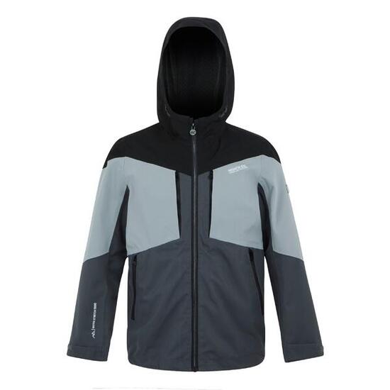 Veste Imperméable HIGHTON Enfant (Gris Phoque / Gris / Noir)
