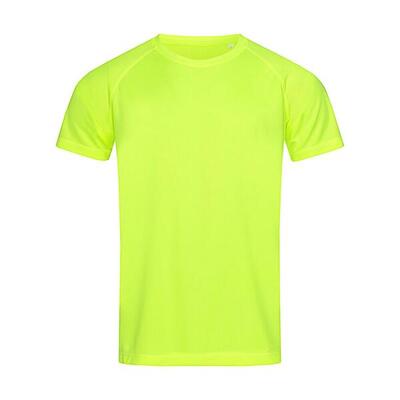 Camiseta Active 140 Raglan para Hombre Amarillo Cyber