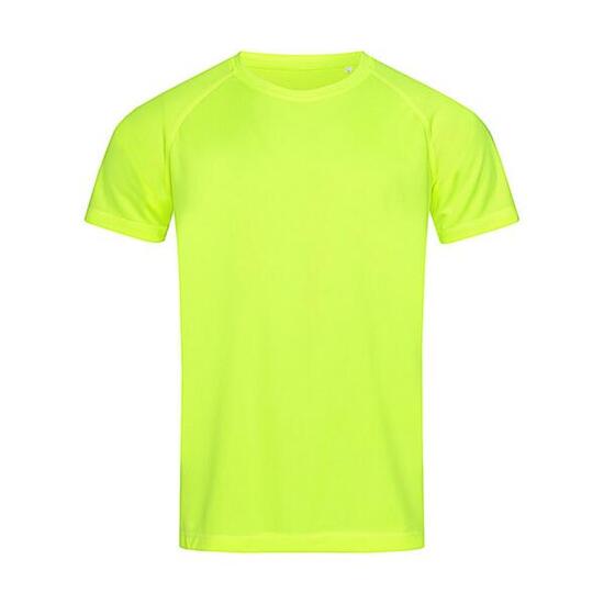 Camiseta Active 140 Raglan para Hombre Amarillo Cyber