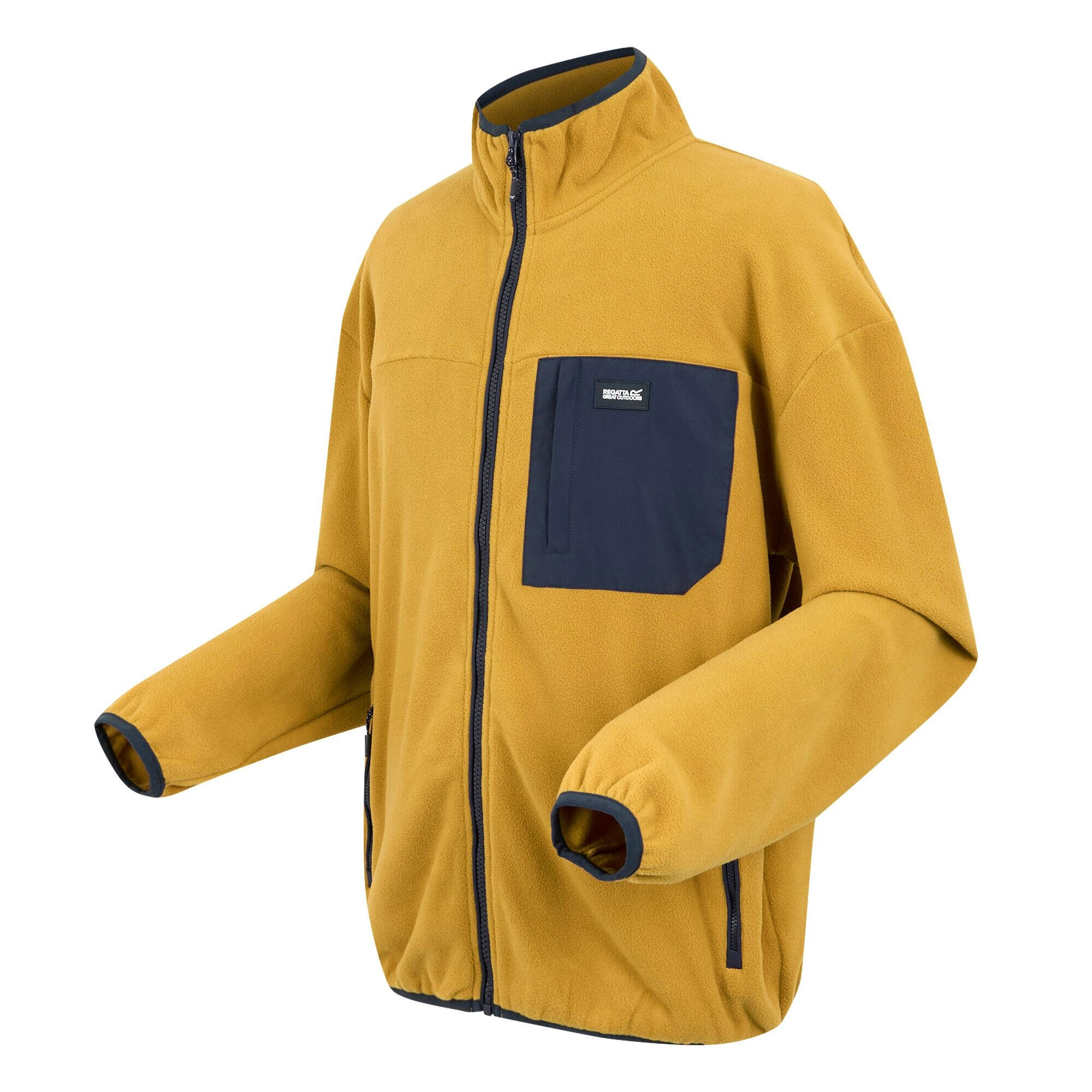 Veste Polaire FRANKIE Homme (Moutarde / Bleu Marine) 3/5