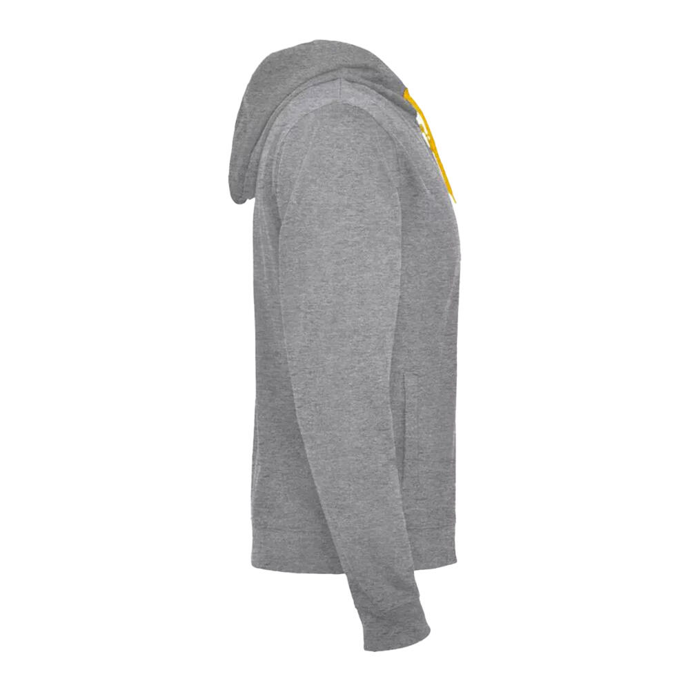 Veste De Survêtement FUJI Adulte (Gris Chiné / Orange Fluo) 3/3