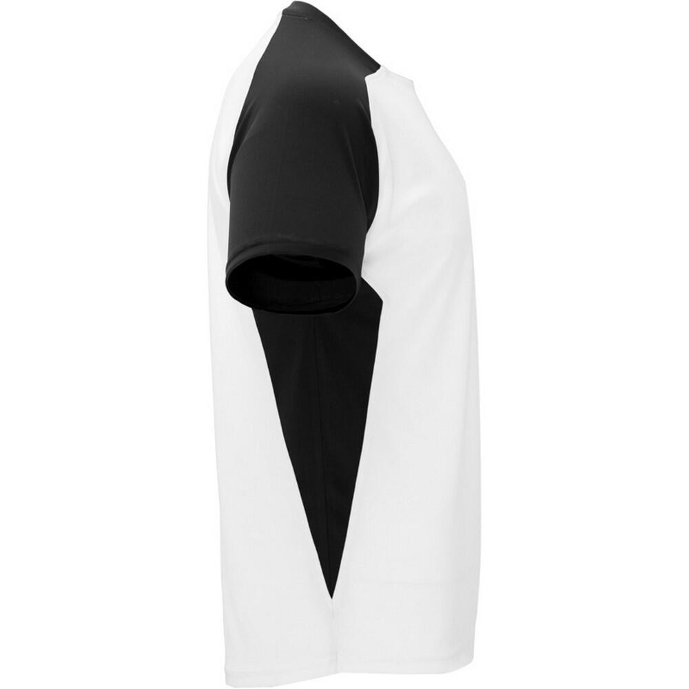 Maglietta Sportiva Maniche Corte Bambini Roly Bugatti Nero Tinta Unita 3/4