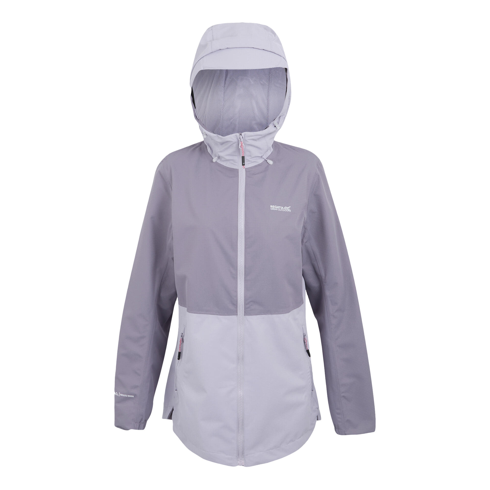 REGATTA Womens/Ladies Hamara IV Waterproof Jacket (Purple Sage/Wisteria)