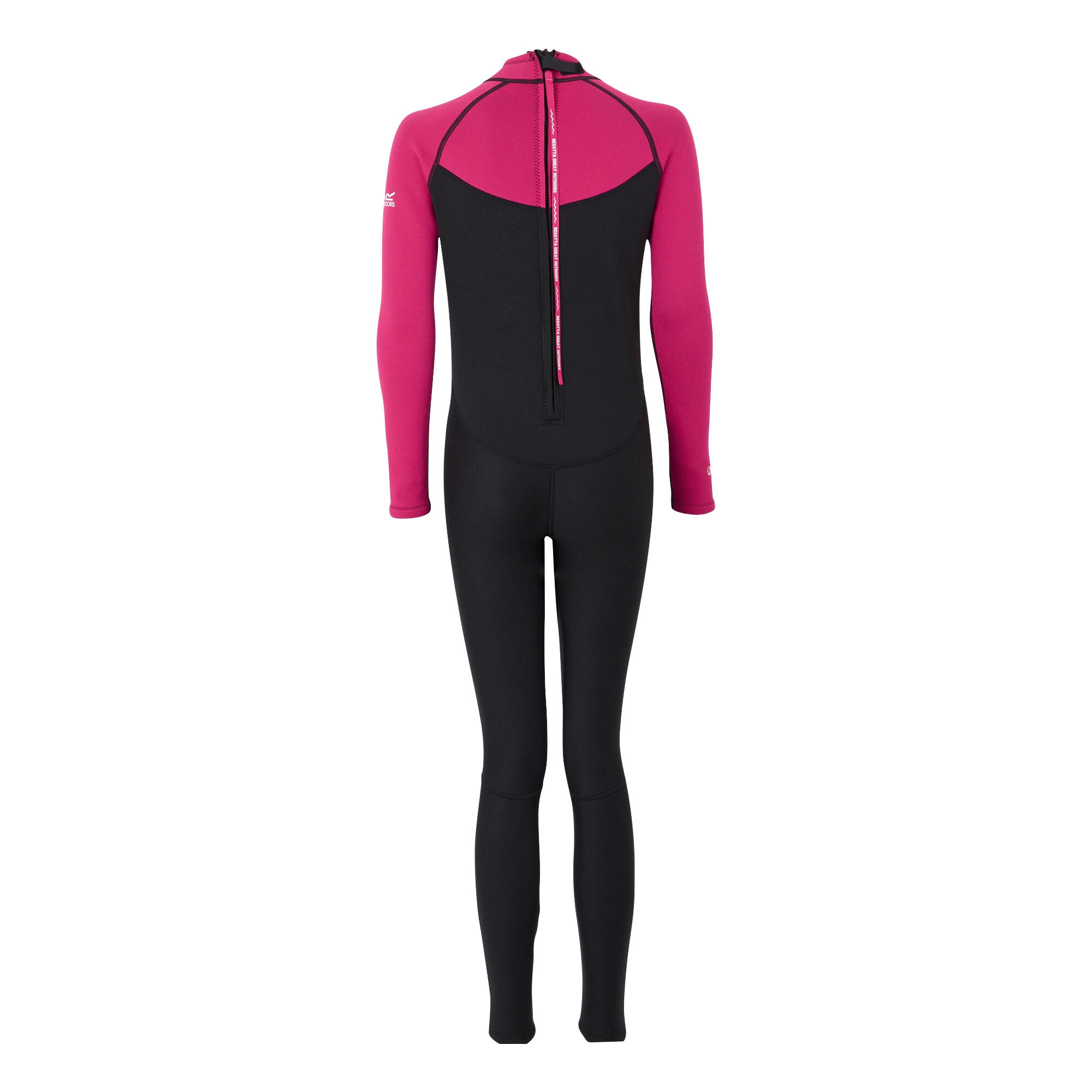 Womens/Ladies Wetsuit (Black/Pink Fusion) 2/4