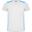 Tshirt DETROIT Adulte (Blanc / Turquoise Vif)