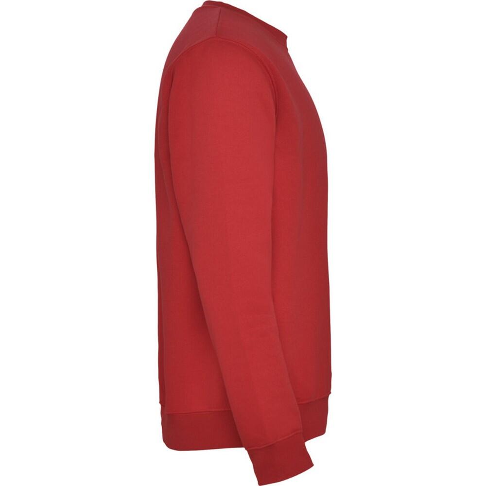 Unisex Clasica Crew Hals Sweatshirt voor volwassenen (Rood) 3/4