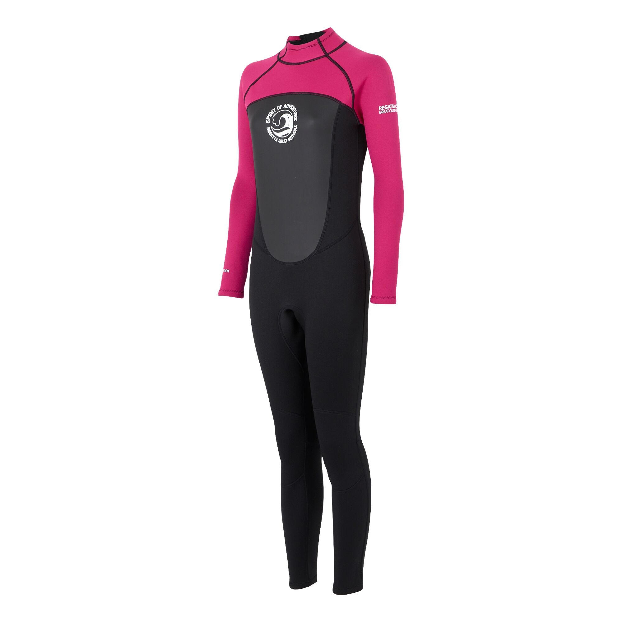 Womens/Ladies Wetsuit (Black/Pink Fusion) 3/4