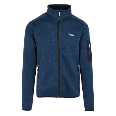Heren newhill marl full zip fleecejack (maanlicht denim)