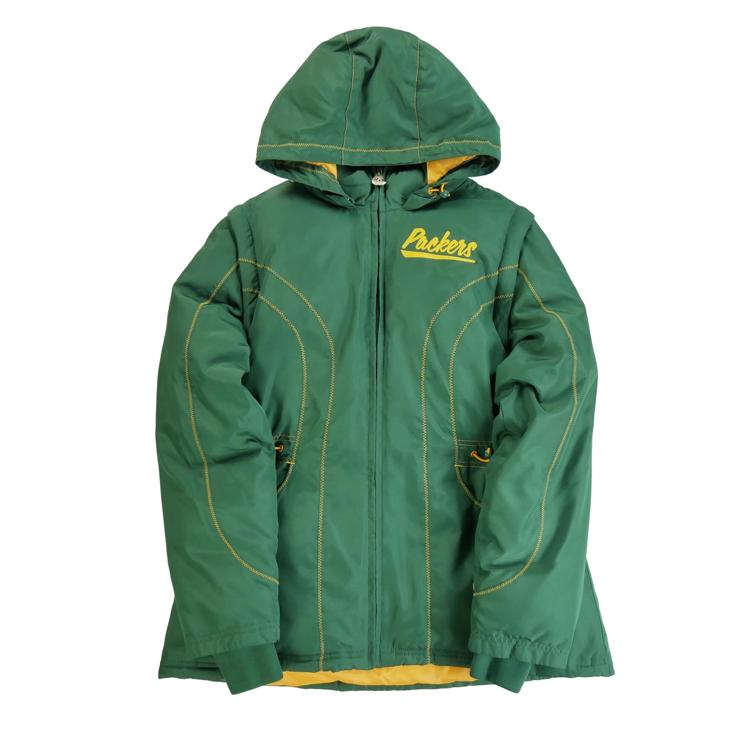 REEBOK Segunda Vida - Jaqueta Reebok Green Bay Packers NFL Puffer - Em bom estado