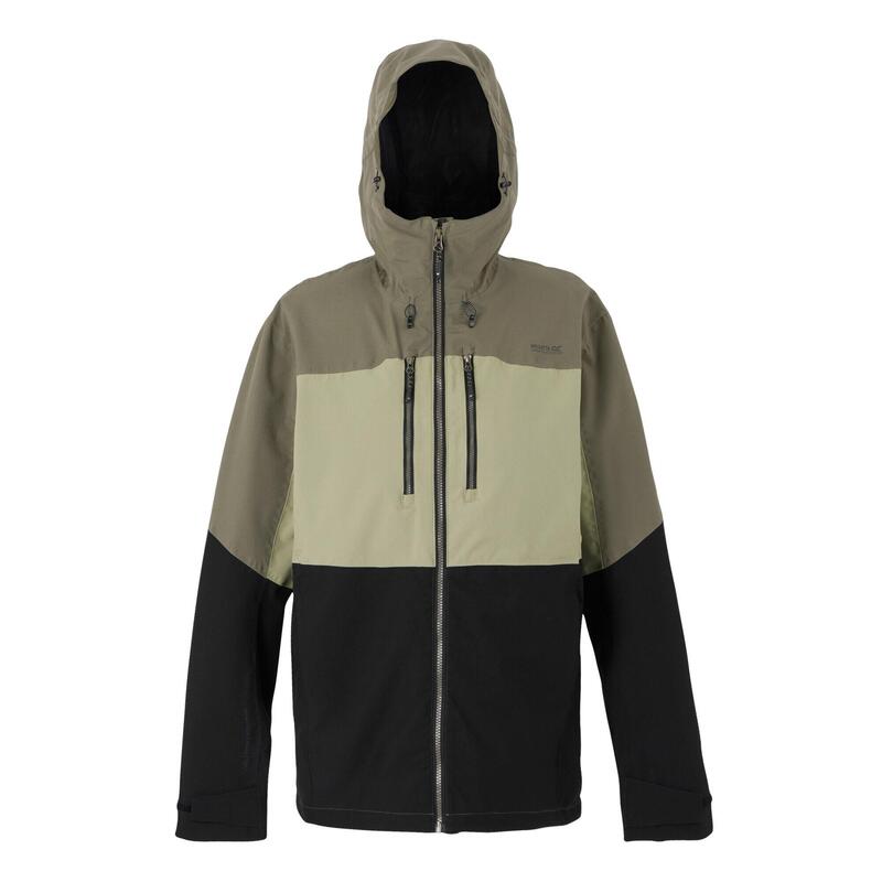 Chaqueta Impermeable Maland II para Hombre Dorado Arena, Copa de Árbol, Negro