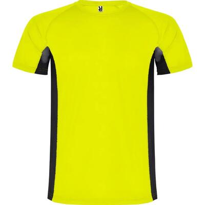 Heren shanghai sport tshirt met korte mouwen (zwart/donker lood)