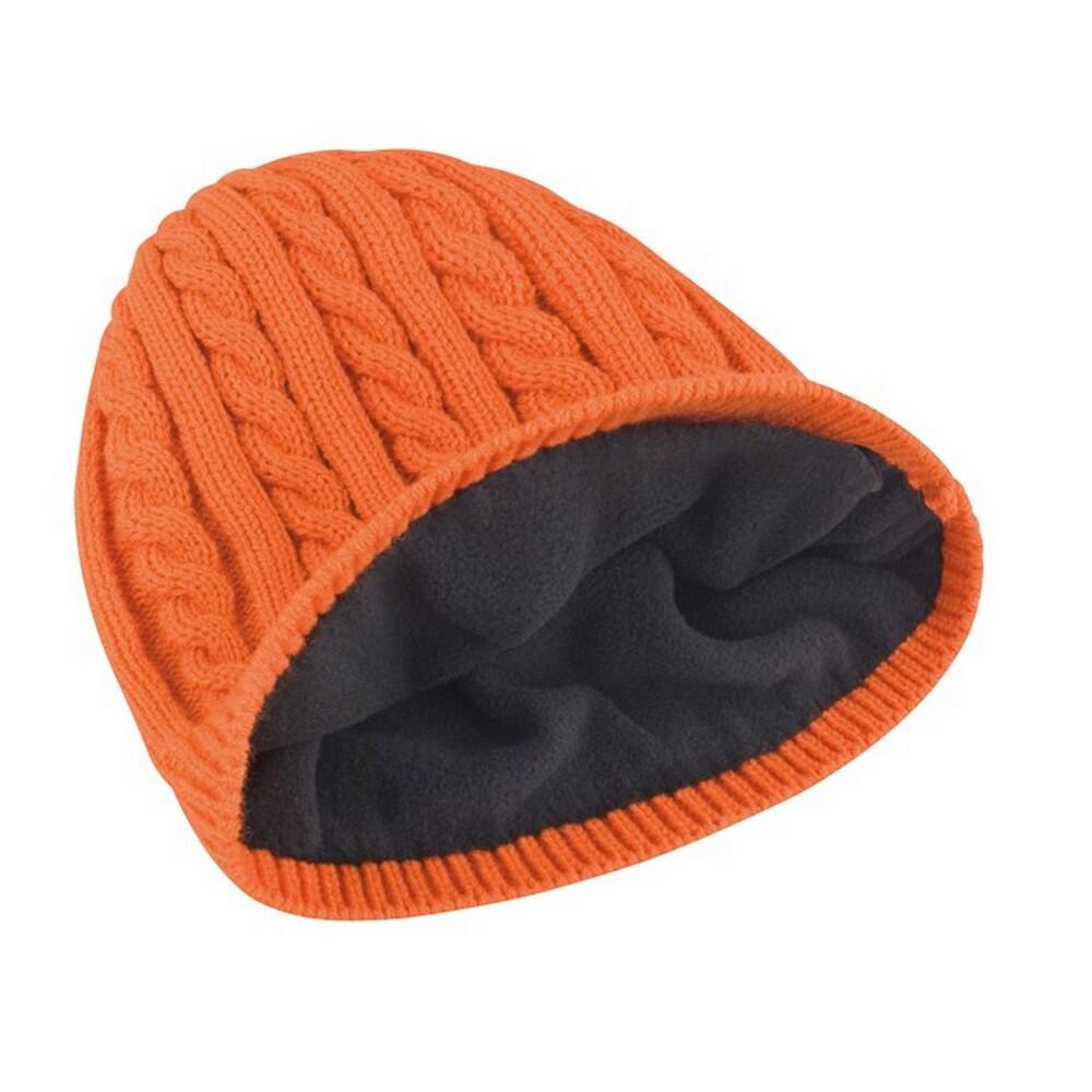 Mariner Gebreide Muts (Gebrand oranje/zwart) 2/2