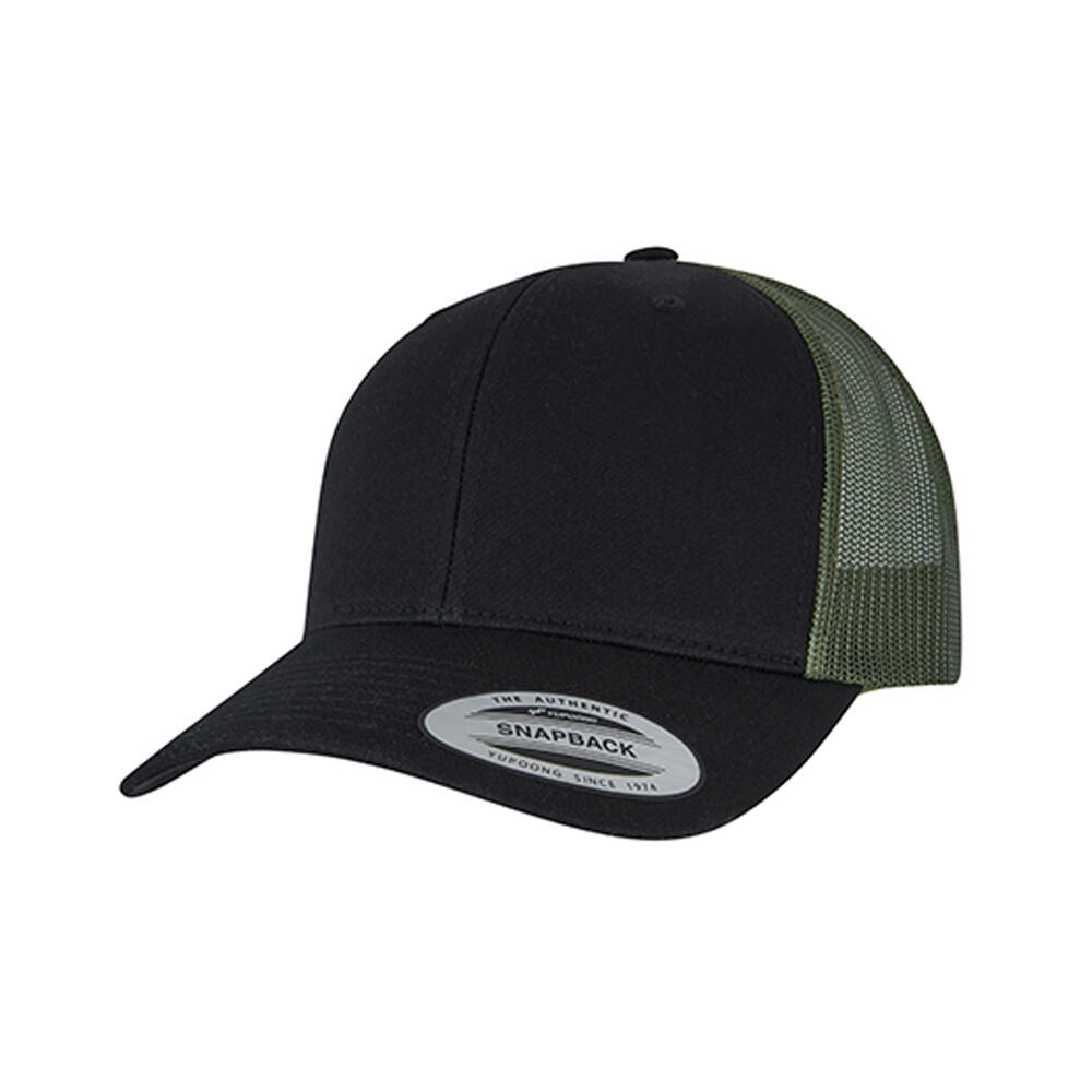 Retro Two Tone Trucker Cap (Black/Loden)