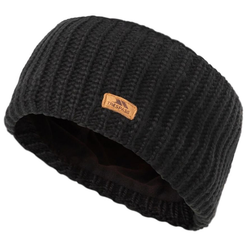 Fascia Per Capelli Inverno Adulto Unisex Trespass Coronet Nero 2/5