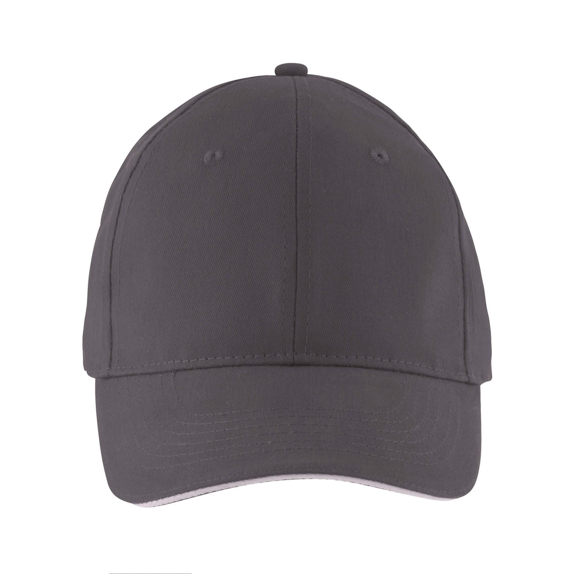 SOL'S Boné de basebol Solar 6 Panel Cinzento Escuro Sólido