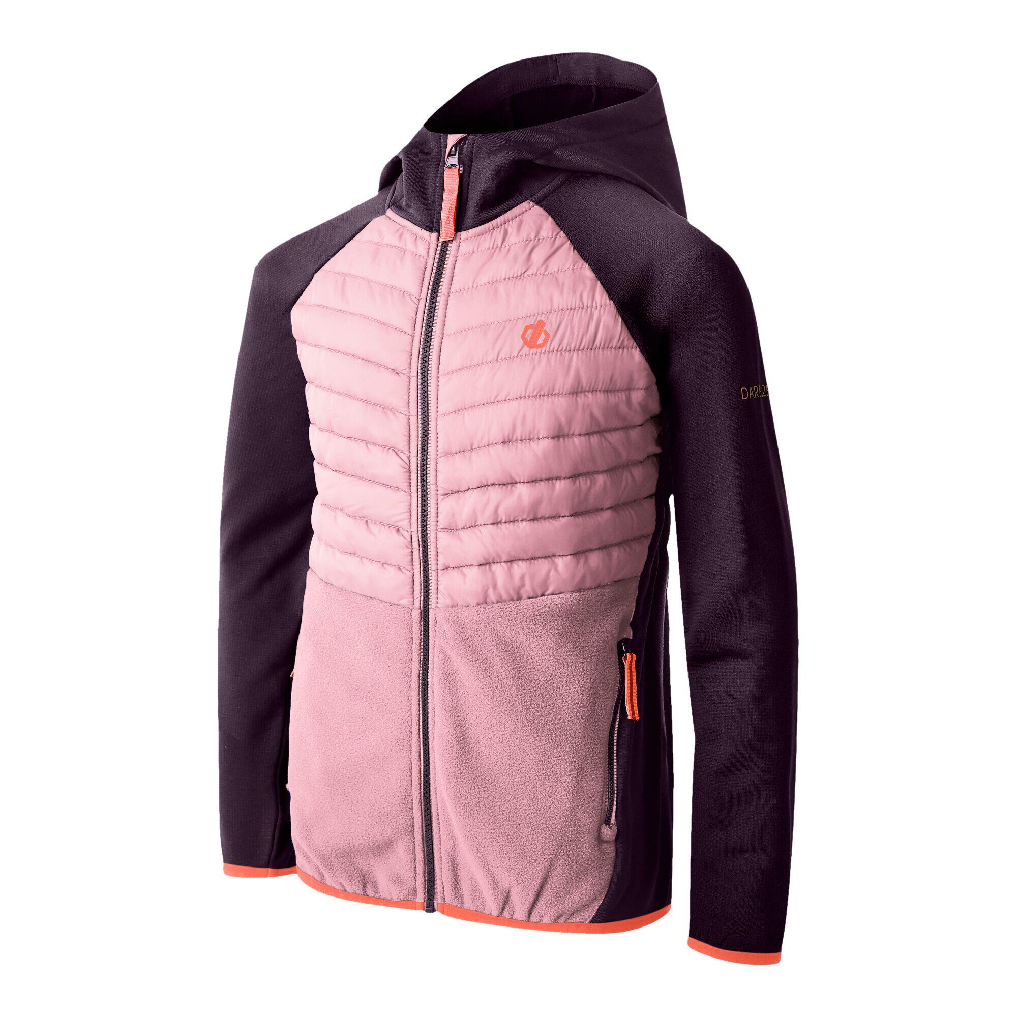 Childrens/Kids Switch Out Padded Jacket (Deep Plum/Lilac) 3/4