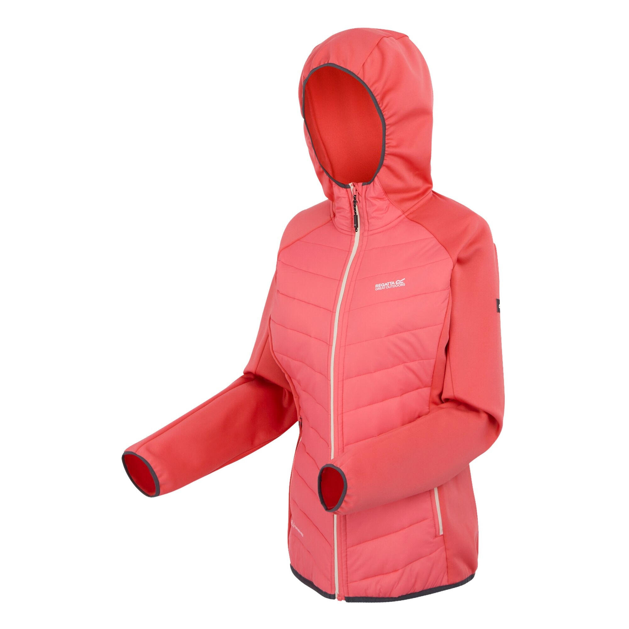 "Andreson VIII" Hybridjacke für Damen Pfirsichblüte/Mittelgrau 3/4