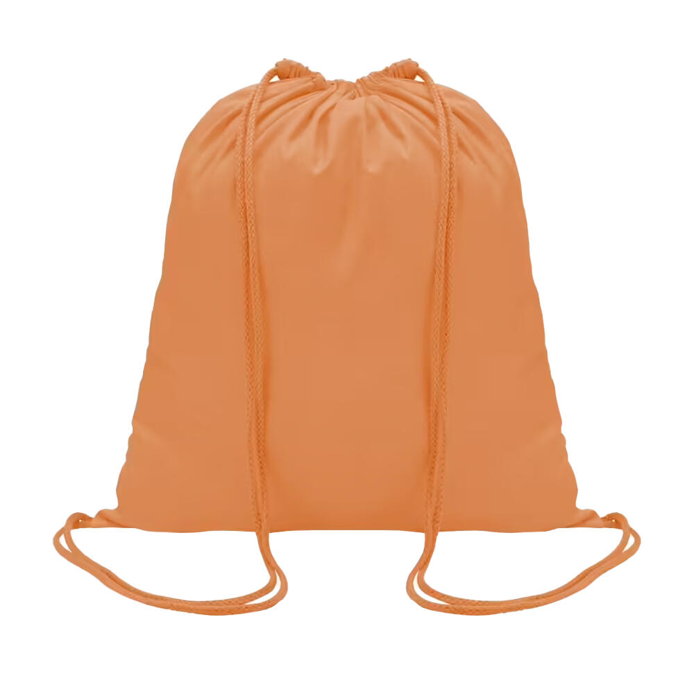 Saco com cordão genova laranja claro