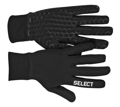 Handschoenen - voetbal - heren - select player - siliconenprint, winter - zwart