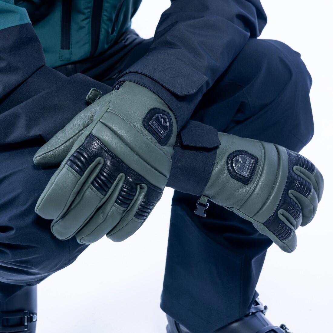 90 Leather 2 Men's Leather Insulated Waterproof Polymax Ski Gloves 4/4