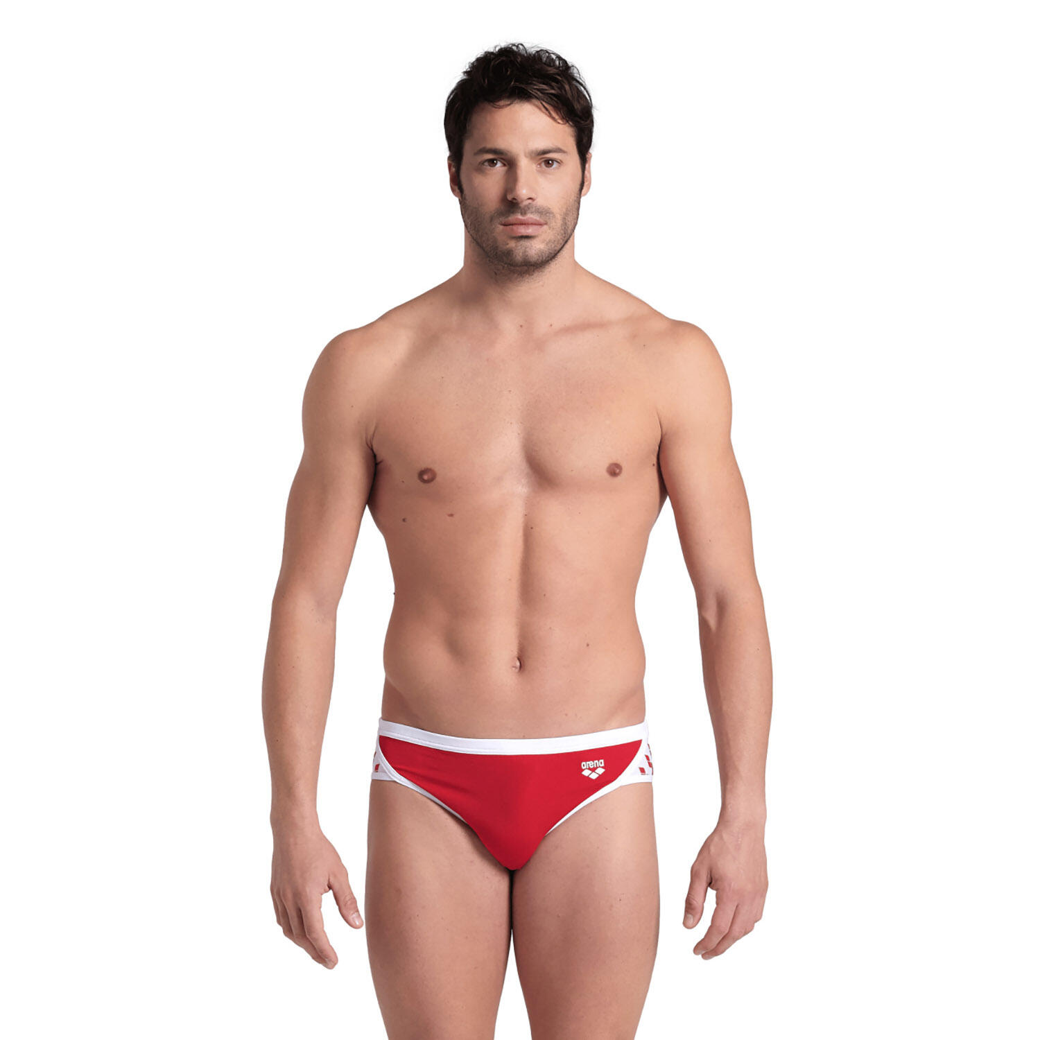 Arena Baús De Banho Icons Solid Homem Branco Vermelho da Decathlon